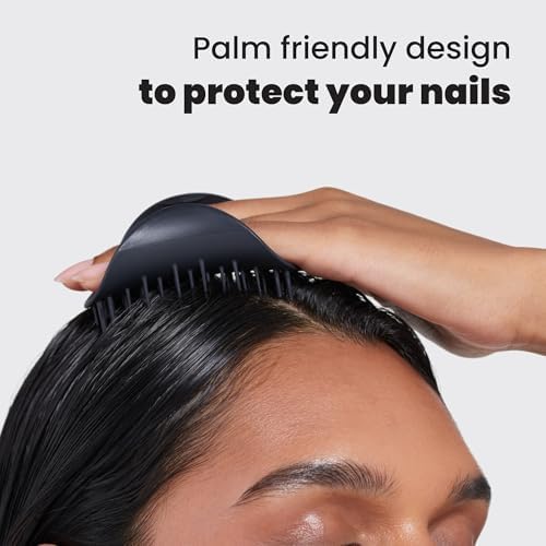 Tangle Teezer Scalp & Shampoo Brush to Exfoliate & Massage, Onyx Black - Image 4