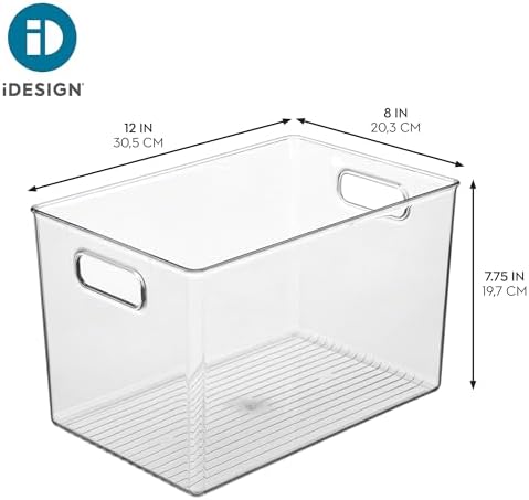 iDesign Large Clear Plastic Storage Bin - Image 4