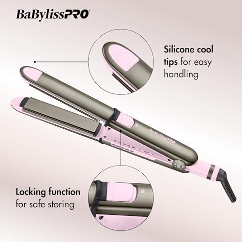 BaBylissPRO Nano Titanium Prima Ionic Hair Straightener – Professional Flat Iron & Curling Iron in One for Stylists, Pro Styling Hair Tool - Image 3
