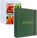 Seed Storage Organizer Binder,3 Ring Seed Packet Organizer with 100 Pockets by Unknown