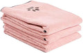 Ritz Premium Embroidered Microfiber Pet Towel (3-Pack), 18" x 28", Highly Absorbent, Fast-Drying, Long-Lasting, Super Soft 80% Polyester and 20% Polyamide Pet Cloth, Blush Pink by RITZ