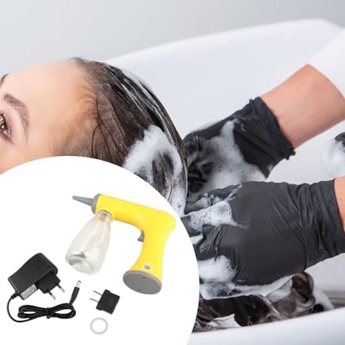 Perming Foaming Machine Perm Bubble Styling Tool Fine Foam Effect Compact PP Material Suitable for, Yellow 150ml - Image 2