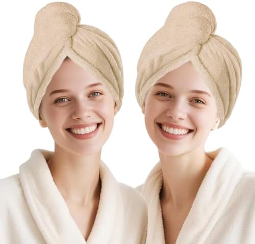 Microfiber Hair Drying Towel Wrap,Hair Turbans Towel for Wet Hair by Unknown