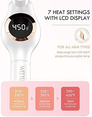 WEEYUM 3/8 Inch Small Curling Iron/Wand for Short Hair, Dual Voltage - Image 4