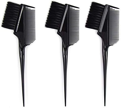 Emperor Hair Dye Brushes - 3 Angled Tint Brushes w Combs for Hair Coloring - Image 4