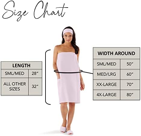 Boca Womens Waffle Towel Wrap, Lightweight Waffle Shower Wrap & Sauna Towel - Image 3