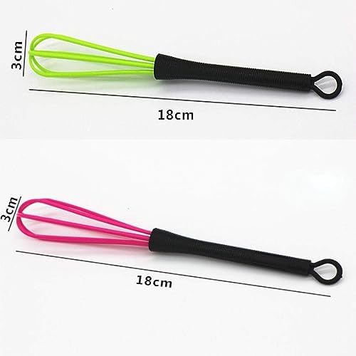6 Pcs Mini Whisks for Hair Dye Color Mixing, Balloon Salon Barber Hairdressing Mixer Tool for Blending, Whisking, Beating and Stirring Coloring and Highlighting Tools 7 x 1.2 in - Image 2