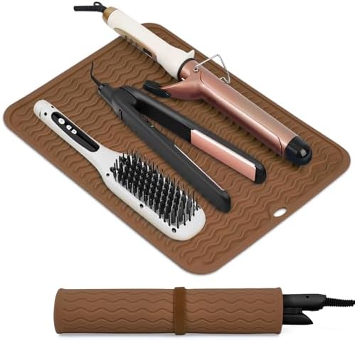 Suafrnut Oversize Silicone Heat Resistant Mat for Hair Tools(14.2" x 11") by Suafrnut