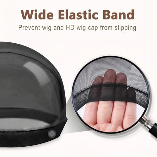 TaShow 30 Pcs Wig Caps for Women, Black Lace Front Stocking Caps - Image 5