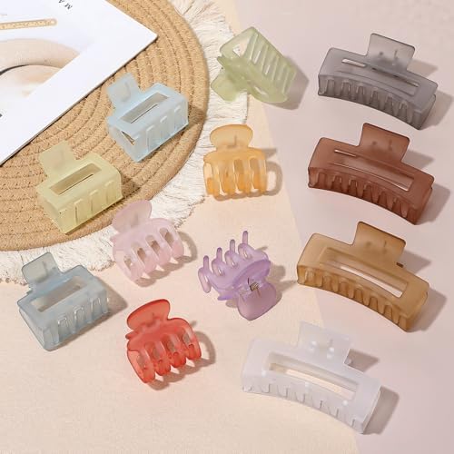 SMKSL 12 Pcs Hair Claw Clips for Women & Girls 3 Styles Hair Accessories - Image 3