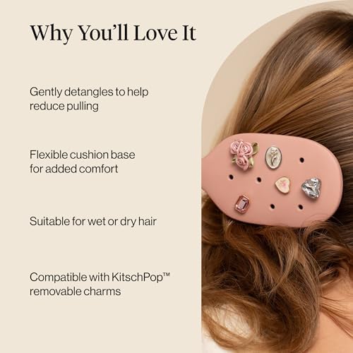 KitschPop™ Paddle Brush | Hair Brushes for Women – Terracotta - Image 6