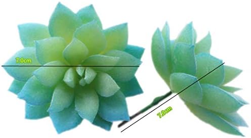 Artificial Blue Succulent Plants Plastic Fake Flower Arrangement for Home Garden Office Desk Decoration Pack of 10 - Image 5