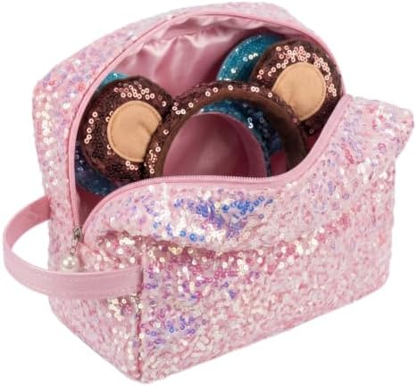 Hillban Ears Bag with Handle Ear Holder for Women Theme Park Fans,Pink by Hillban