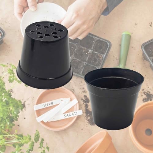 45PCS 2.7" Black Plastic Plant Pots, Mini Nursery Seedling Pot - Image 3