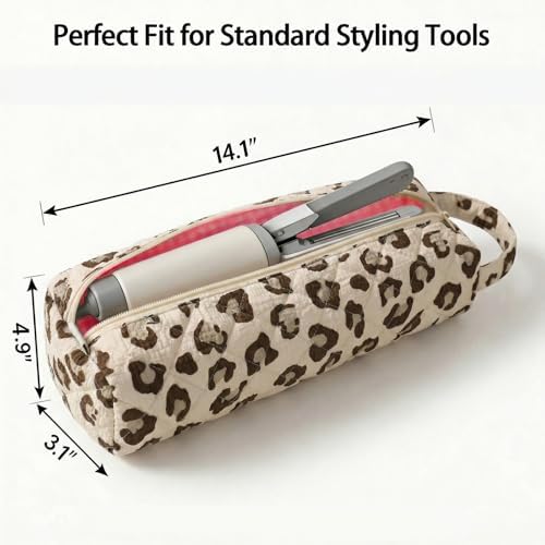 Hair Tools Travel Bag, Hair Tool Bag Organizer, Leopard - Image 2