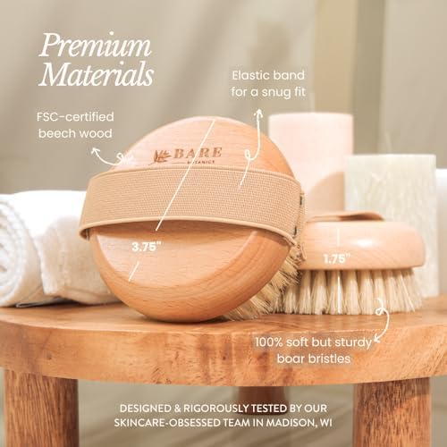 Bare Botanics Dry Brushing Body Brush for Lymphatic Drainage - Image 3