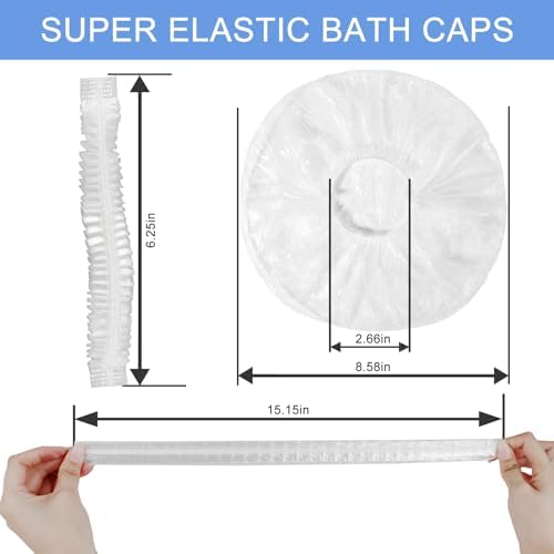 150 PCS Upgrade Disposable Shower Caps. Ceizioes Waterproof Hair Bath Caps. Thickening Shower Cap for Women Kids Girls. Hotel and Hair Salon. Travel Spa. Home Use Beauty Salon (Pack of 2) - Image 5