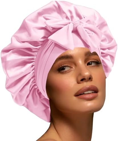 Silk Bonnet for Sleeping Women Satin Cap Reduce Frizz & Hair Breakage by Unknown