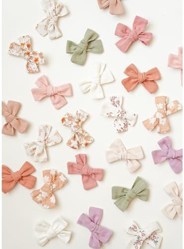 Niceye 24 Pack Baby Hair Bows for Girls, Toddler Hair Clips in Paris - Image 7