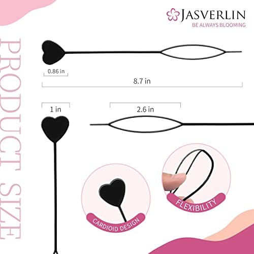 JASVERLIN Hair Beader Tool: Automatic Beads Loader for Braids, Ponytails, and Hair Threading Applicator Set (15 pcs, Black) - Image 2