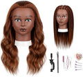 16 Inch 100% Real Human Hair Mannequin Head, Manikin Head with Hair by Haewlear
