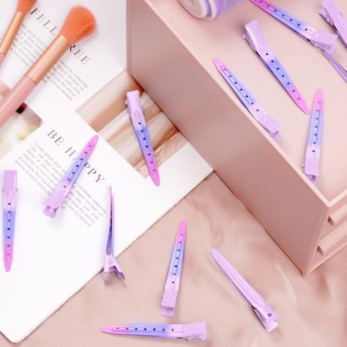 Bantoye 24Packs Duck Bill Clips 2.75 Inch Metal Alligator Clip, Pink Purple - Image 6
