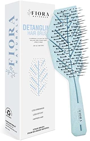 Fiora Naturals Detangling Hair Brush for Women, Detangler Hair Brush, Blue by FioraNaturals