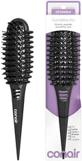 Conair Curl Define Pro Detangling Hairbrush, Short, Loose Curls, Dual Vents by conair