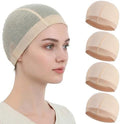 4 Pack Wig Caps to Hold Wig in Place - Elastic, Breathable, and Soft Wig Liner Caps for Hair Loss and Chemotherapy (Beige) by Unknown