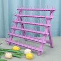 Braid Rack 60 Spools for Hair Standing Braid Hair Extension Rack Stand, Hair Separator Stand Hair Extension Holder for Stylists (Light porple) by KelukeyaBeautyHealth