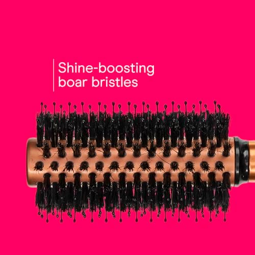 Conair Round Hair Brush, Quick Dry Copper, Boar & Nylon Bristles - Image 5