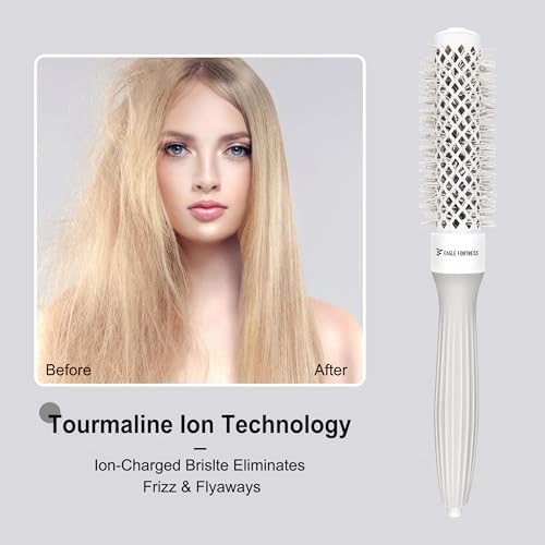 EAGLE FORTRESS Innovative Bristle Ceramic + Ionic Round Brush –Thermal Barrel – Fast-Drying Blowout Brush -43 - Image 4
