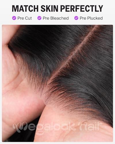 Glueless 6x6 Lace Closure Wigs Human Hair Straight 20 Inch - Image 2