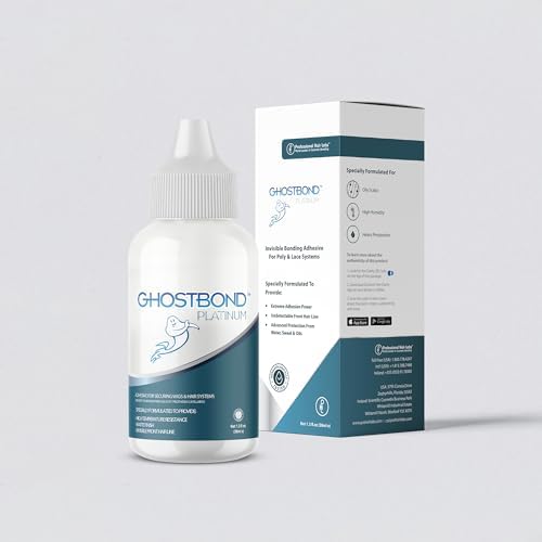 GHOSTBOND Platinum Water Resistant Wig Glue for Extreme Heat - 1.3oz - Hair Replacement Adhesive for Poly and Lace Wigs. Invisible Bonding Hair Adhesive - Strong Hold Lace Front Glue - Image 5