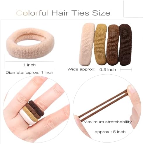 300PCS Baby Hair Ties for Girls,Soft Cotton Seamless Hair Bands - Image 2