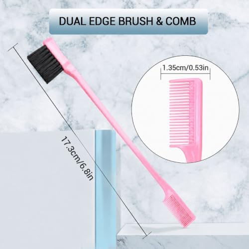 Aigee Slick Back Hair Brush & Edge Brushes and Combs Set,6Pcs in box - Image 5