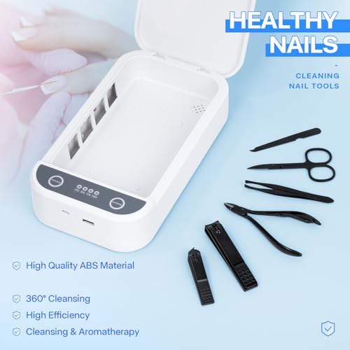 Nail Tool Cleaner with Blue Light,Portable USB Cleaner For Nail Tools ﻿ - Image 5