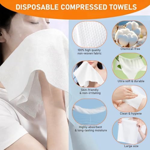 Towel Refills for Hot Towel Warmer Dispenser, 60 Pcs Disposable Towels - Image 3