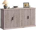 VASAGLE Contemporary Buffet Cabinet with Adjustable Shelves, Fluted Doors by VASAGLEbySONGMICSHOME