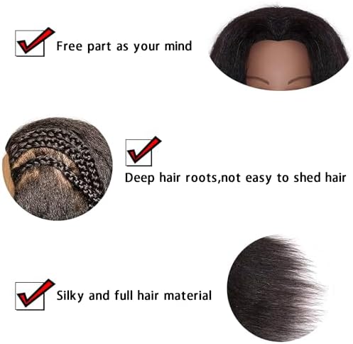 Mannequins Head 16" 100% Real Hair For Manual Braiding Styling Doll Head - Image 3