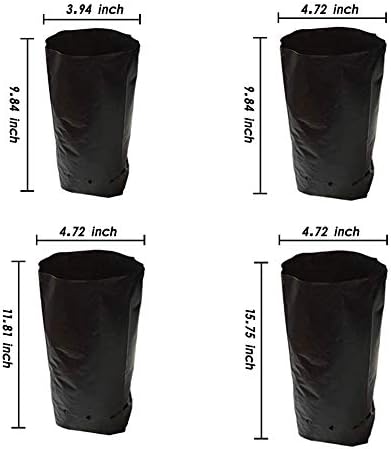 100 PCS Nursery Bags for Plants Fruit Flower, 7.87x15.75 in - Image 2