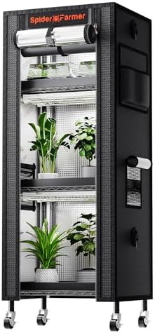 Spider Farmer 4 Tier Mini Greenhouse Plant Shelf with Grow Lights Indoor by SpiderFarmer