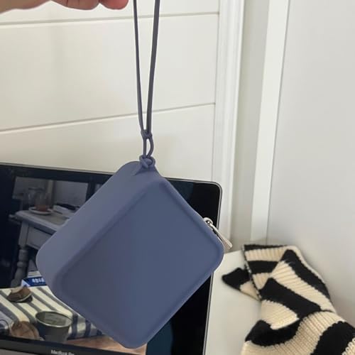 Silicone Mini Makeup Bag Pouch for Purse, Small Cosmetic Travel Bag Zipper Pouch Waterproof Cute Coin Purse Portable Makeup Storage Bag Travel Toiletry Organizers Bag for Women Girls - Image 3