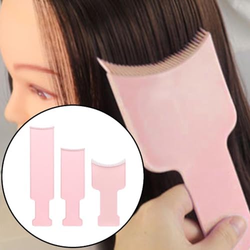 3x Hair Highlighting Board, Salon Accessories, Fittings Professional Dispensing Tinting Brush for Salon,DIY Hairdresser, pink - Image 7