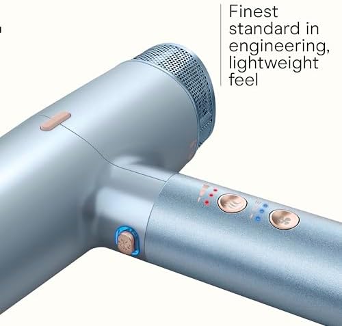 Conair Hair Dryer, INFINITIPRO, Digital, Ionic, Attachments Included, Blue - Image 3