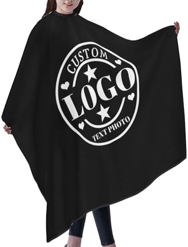 Custom Barber Cape Customized Haircut Capes Logo Text Photo Salon Hairdressing Apron for Home and Barbershop - Image 3