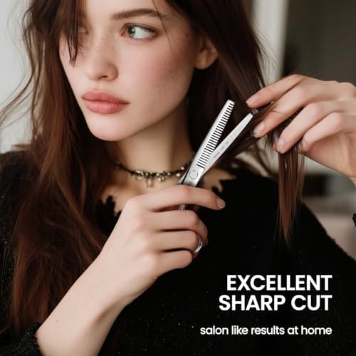 Hair Cutting Scissors Kit, 6" Haircut Scissors Set - Image 6