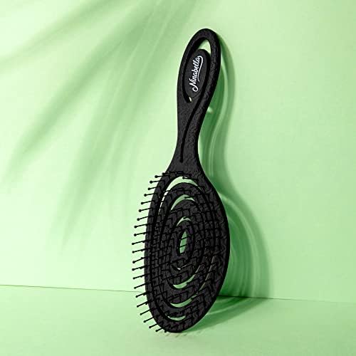 Ninabella Detangler Brush - No Tangle Hair Brush for Women, Fine, Thick and Long Hair - Hairbrush for Wet and Dry Hair, Gentle on the Scalp - Elegant Black - Image 5