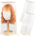 2pcs Wig Storage Bags for Multiple Wigs Bags with Drawstring Hair Extension Holder Dust-Free Hair Extension Storage Bag Transparent Mesh wig Organizer for Multiple Wigs Accessories (Light Golden) by AIHOPESTO