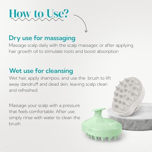 HEETA 2-Pack Large Scalp Massager Scrubber Shampoo Brush for Hair Growth - Image 5